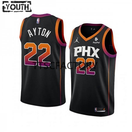 Kinder NBA Phoenix Suns Trikot DeAndre Ayton 22 Jordan 2022-23 Statement Edition Schwarz Swingman